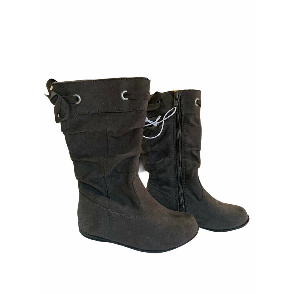 Harper Canyon grey suade bow boots girls kids